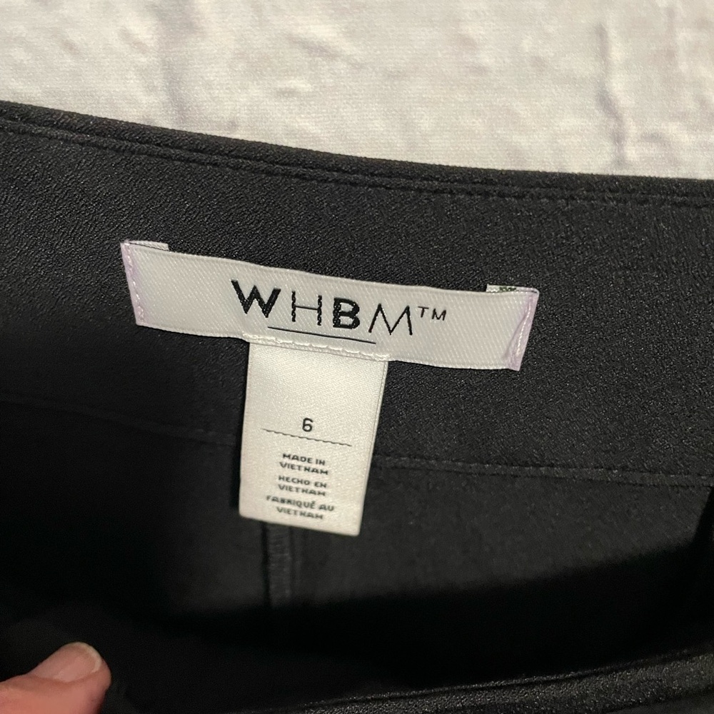Ankle length wide leg tie belt black dress pants  worn only once